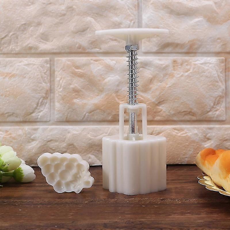 Grape Shape Pattern Moon Cake Mold Press Safe Cookie Mold For Midautumn Festival