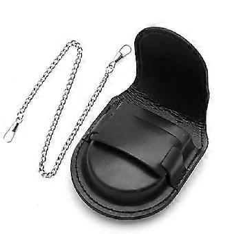 Leather Cover Vintage Classic Pocketed Watch Box Chain Pocket Watch Storage