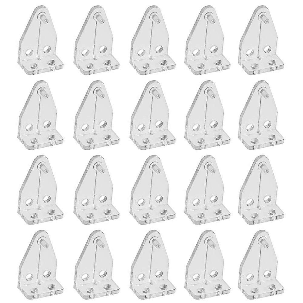 20 Pcs Blind Hold Down Brackets Plastic Blind Rail Hold Clips Durable Clear Blind Brackets for Horizontal Blinds Shades