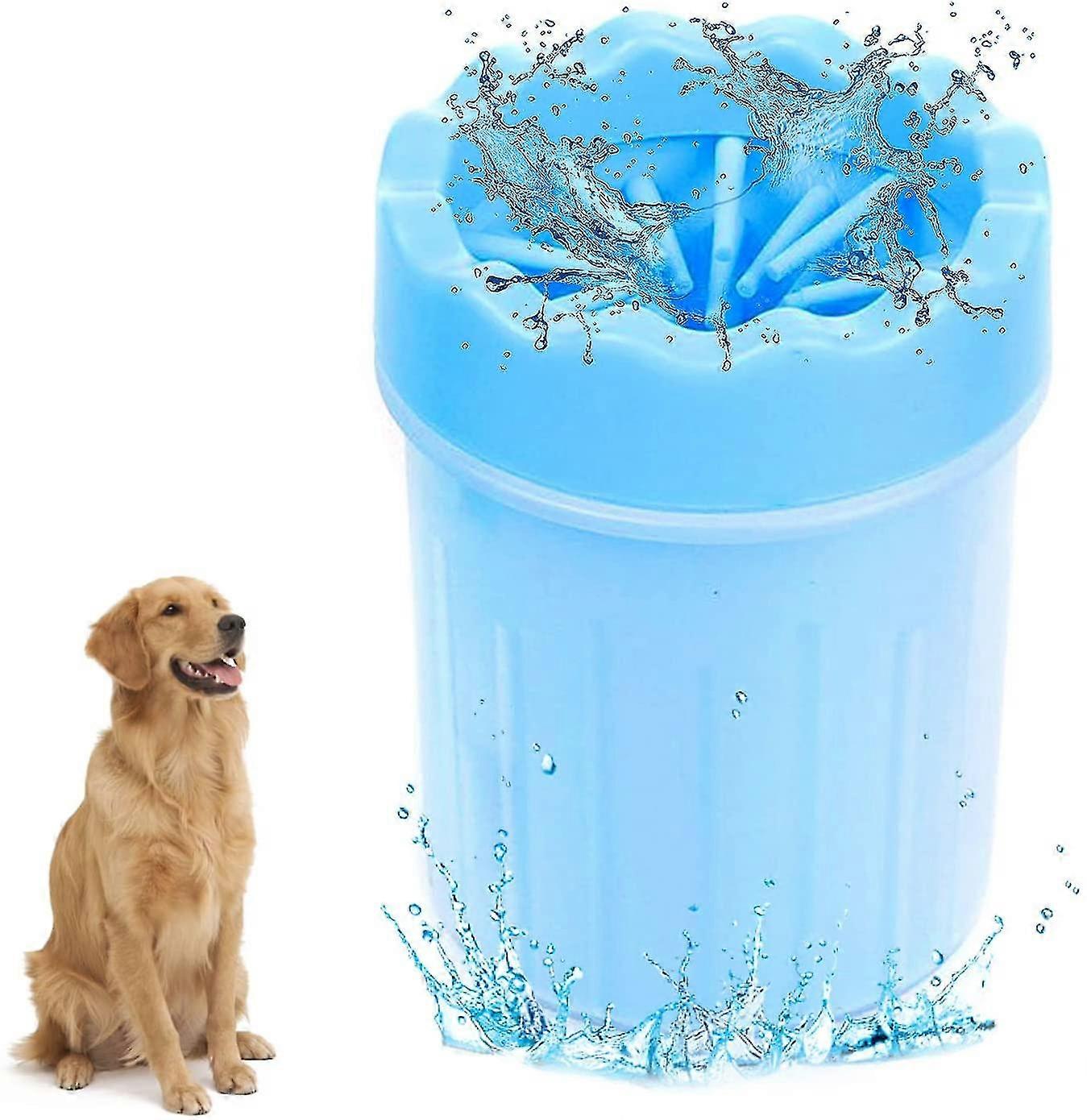 Dog Paw Cleaner, Portable Dog Paw Scrubber, Upgrade Dog Paw Cleaner, Portable Dog Paw Scrubber Pet Cleaning Brush(blue)