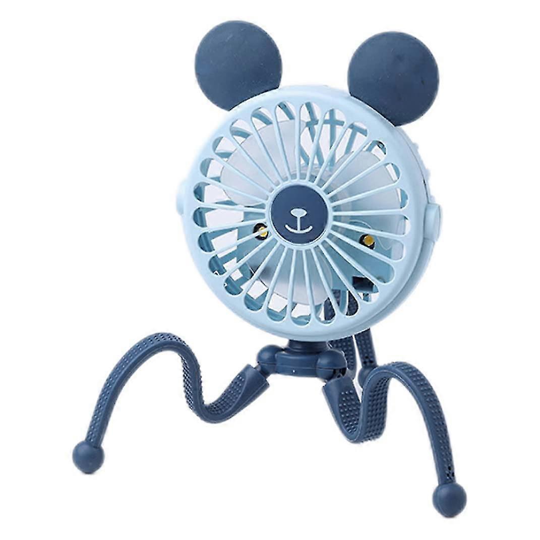 Portable Usb Clip Fan (blue)