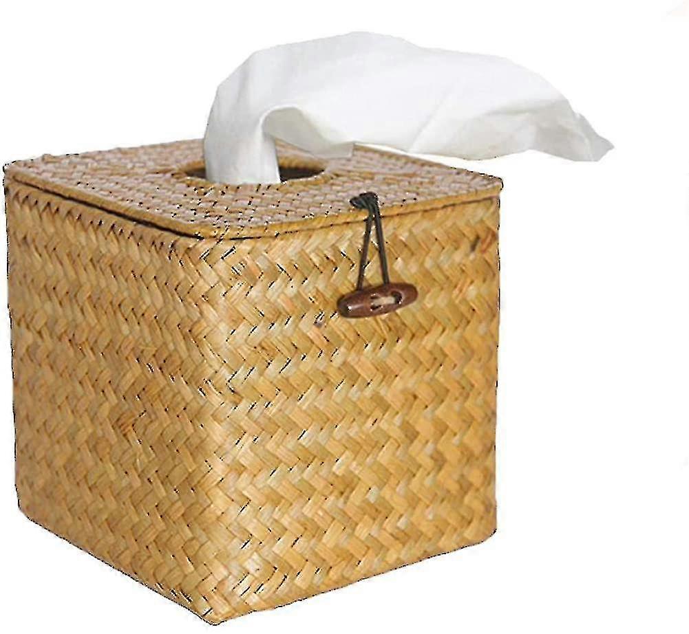 Natural Rattan Tissue Box Holder