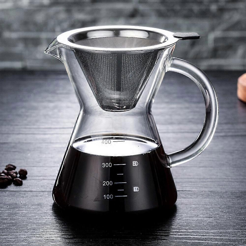 Home Pour Over Coffee Brewer -hand-drip Coffee Maker Pot,400ml