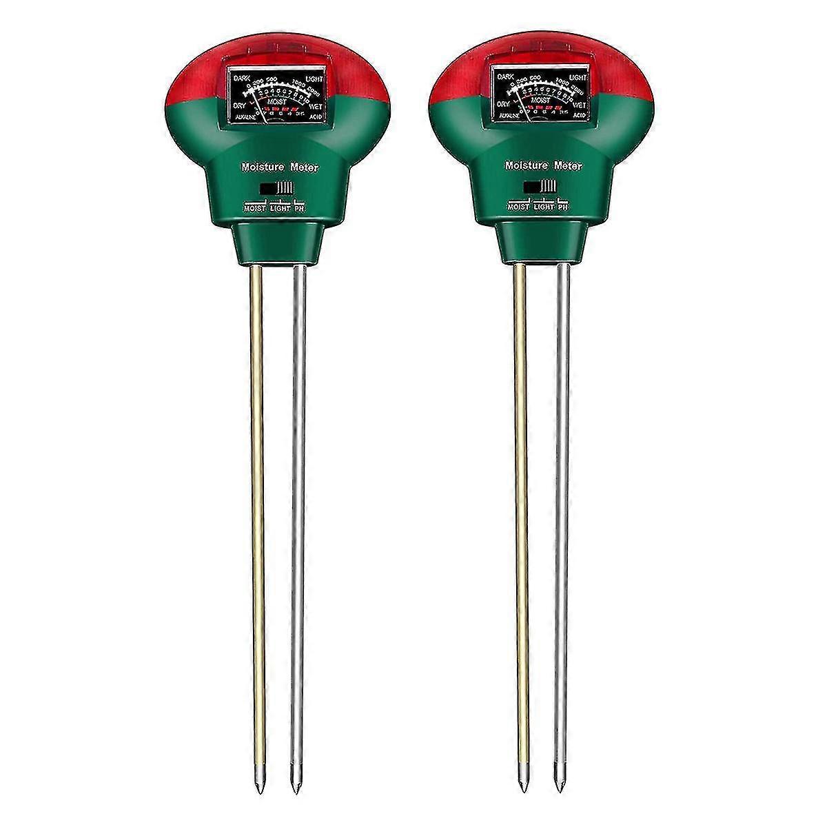 2 Pack Soil Moisture Meter Soil Moisture Ph Light Test Kit Compatible With Farm