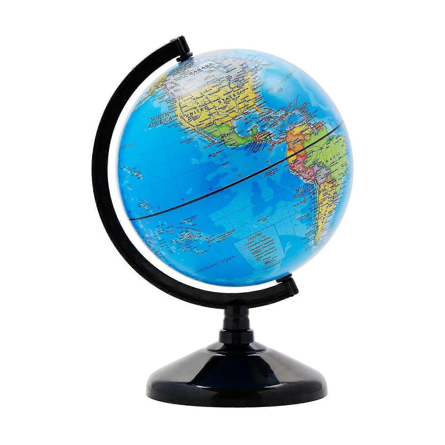 Rotating Tabletop Globe Political Map - Rotatable with Lights