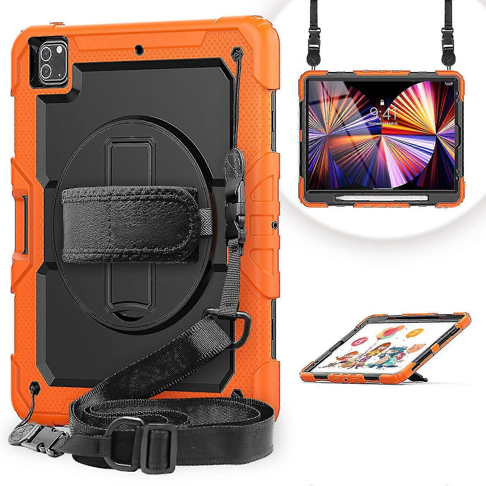 3 Level Protective Case For Ipad Pro 12.9'' 2021 5th Generation,multi-function Bracket Tablet Cover