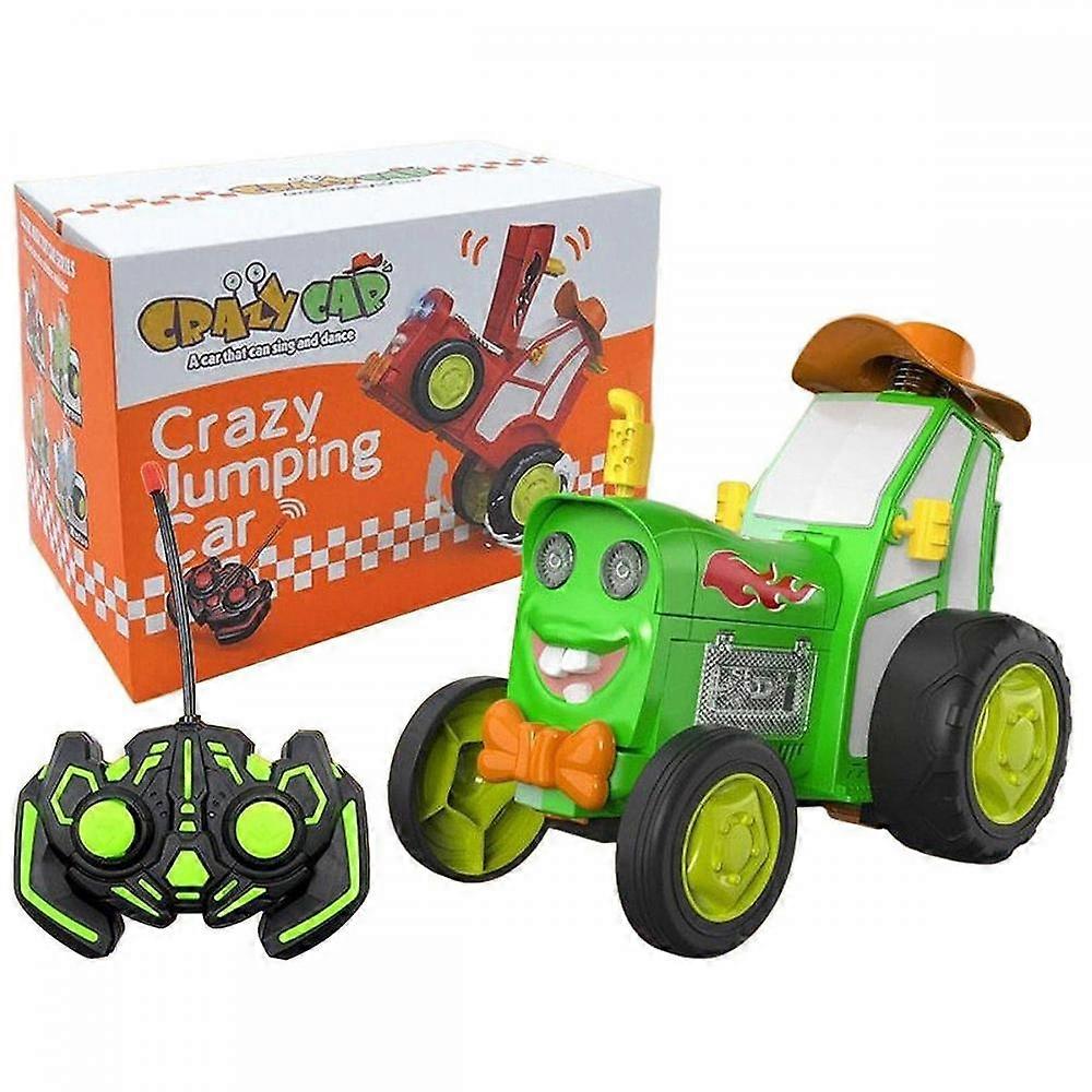 Green remote control toy music dance remote control car
