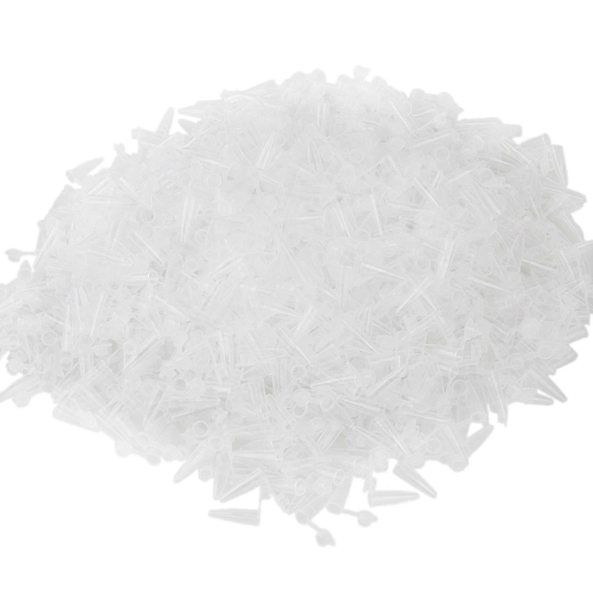 1000pcs 0.2ml Lab Clear Micro Plastic Test Tube Centrifuge Vial Caps Container