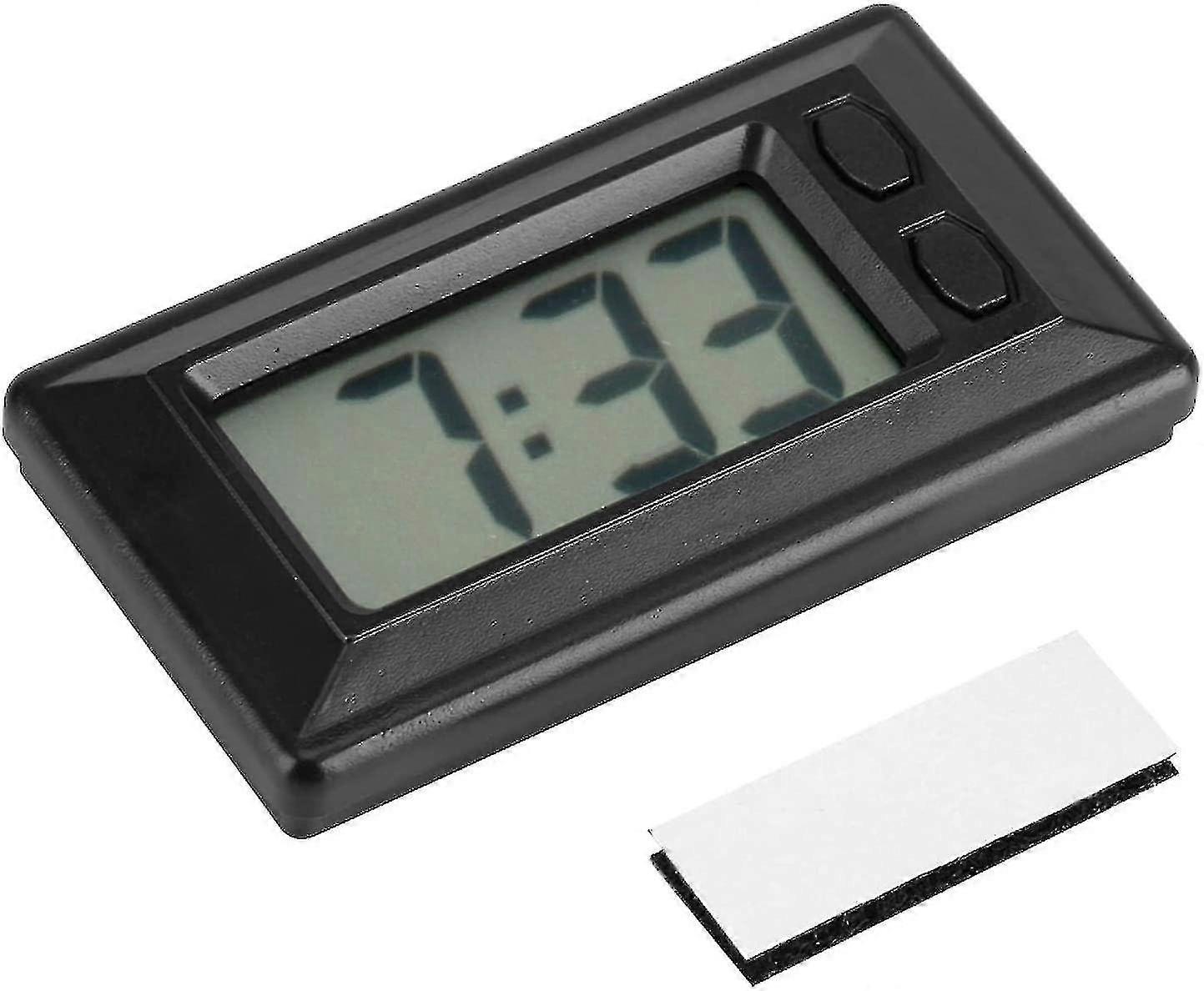 Car Electronic Clock Car Home Electronic Clock (black) (1pcs)