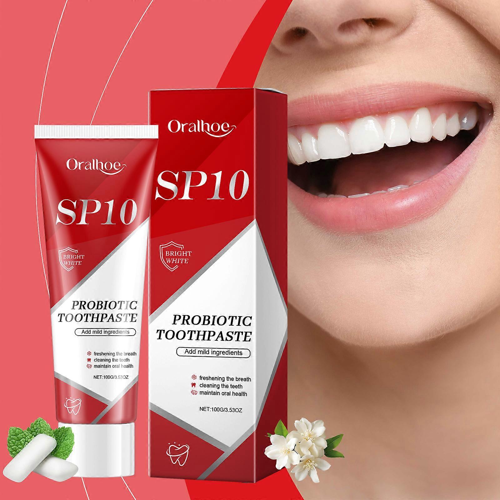 Sp10 Probiotic Toothpaste, Sp-10 Toothpaste, Super Probiotic Toothpaste Sp-10- Deep Cleaning Care, Fresh Breath Toothpaste