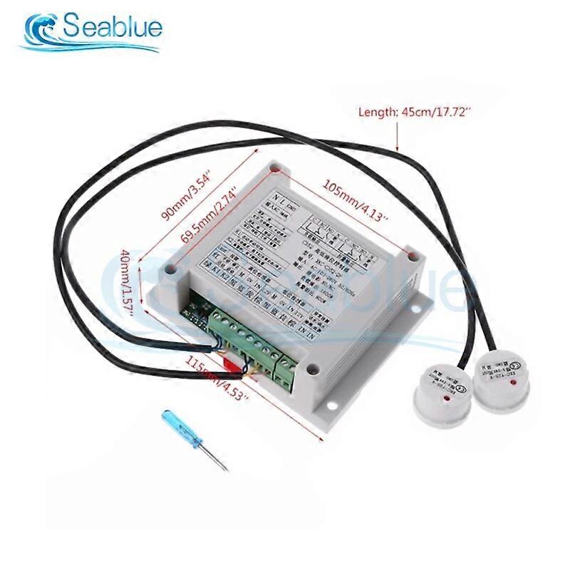 XKC-C352-2P Controle Automático Sensor de Nível de Água Líquida Alto e Baixo Controlador de Nível de Líquido Com 2 Módulos Sensores Sem Contato