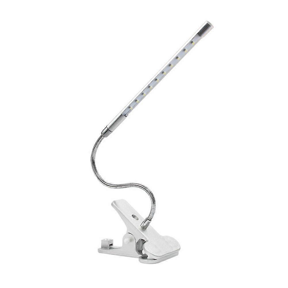 5v Usb Gooseneck Flexible Led Light Clipper Bedside Study Office Table Lamp  hy