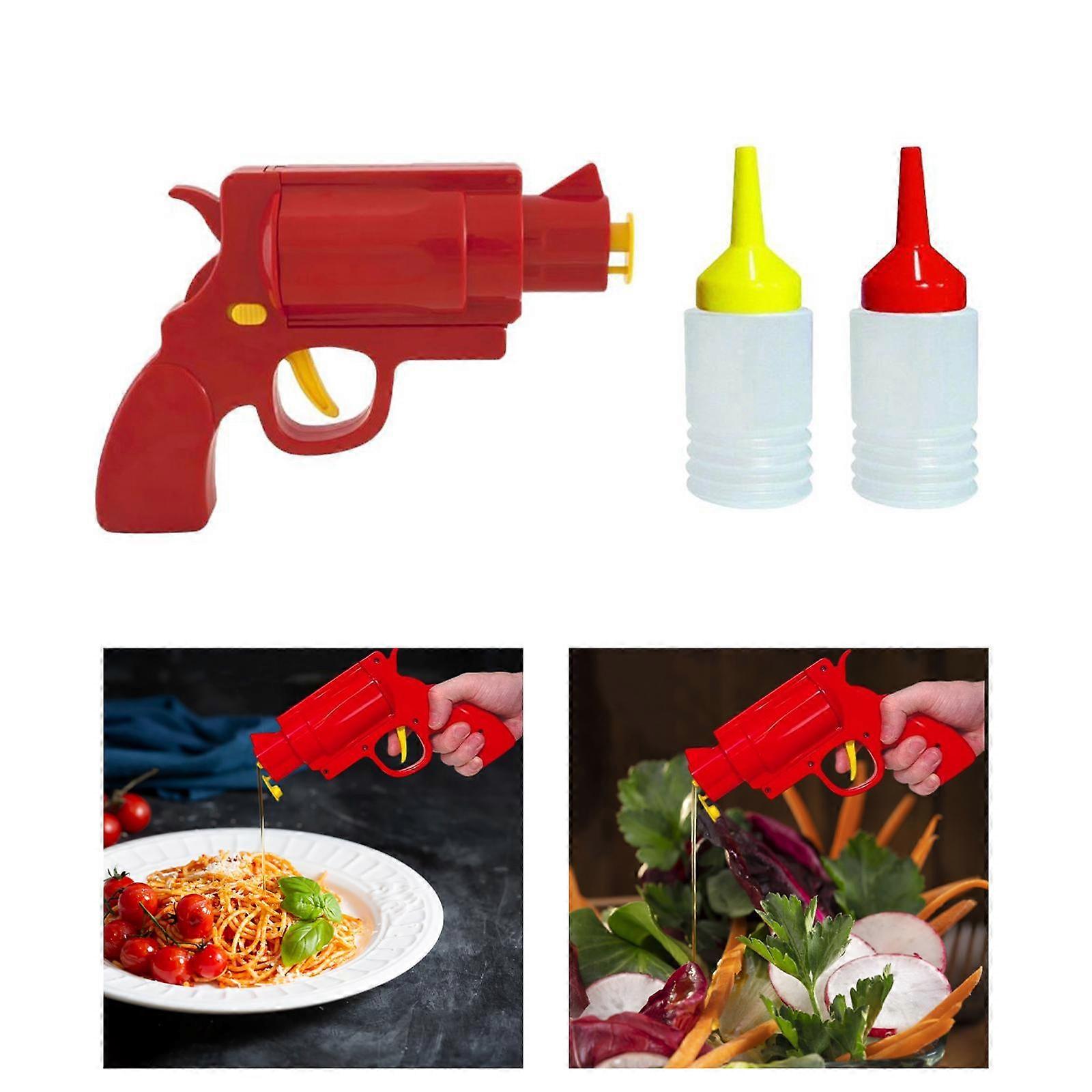 Kitchen Resturant Condiment Dispenser Bottle - Red Condiment  Condiments