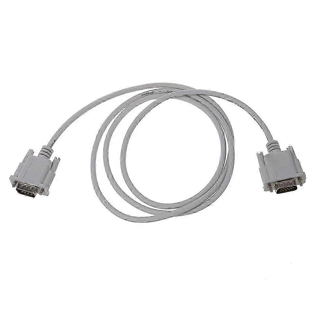VGA DB15 han til RS232 DB9 pin han adapterkabel / videografik forlængerkabel (hvid, 1,4 m)