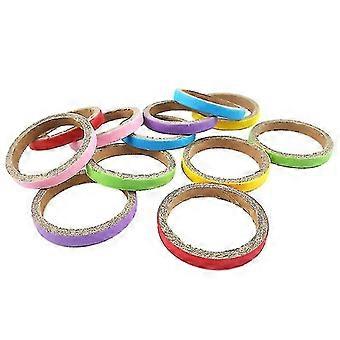 12szt Parrot Toys Bite Chew Ring Kolorowe pierścienie Dekoracja Ptaki Parakeet Diy Akcesoria