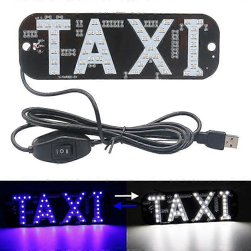 Taxi Light,dual Colors Taxi Led Sign Decor, 2 Color Changeable Taxi Led Light[PB]