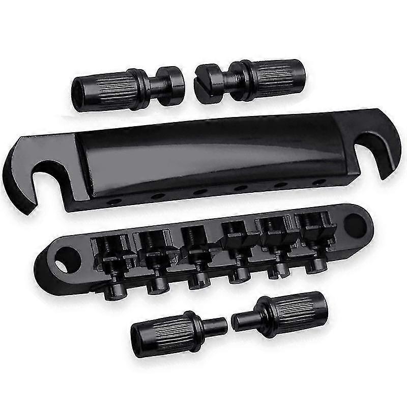Guitar Bridge Locking Tune-o-matic Bridge och bakstycke för LP / sg Elgitarrdelar Accesso
