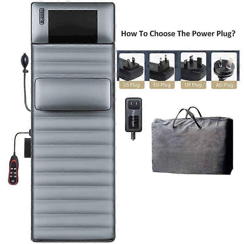 電気マッサージマットヘルスケアリラックスフルボディクッションネックバックウエスト脚痛み緩和振動チェアマット加熱マッサージャー