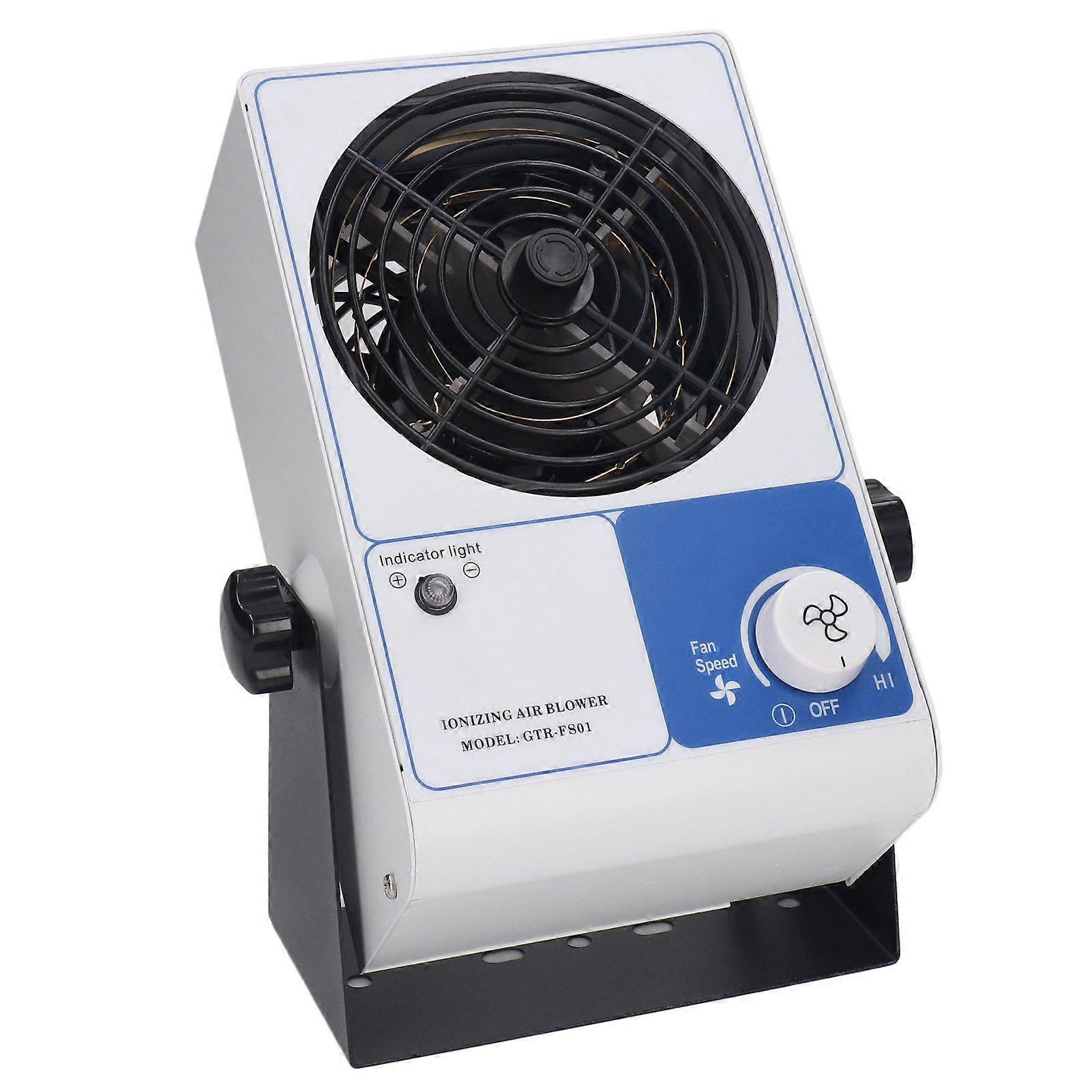 Industrial Adjustable ESD Ionizer Fan for Dust Removal on Production Lines - EU Plug 220-240V