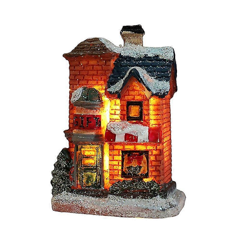 Resin Led Lighthouse Christmas Ornament