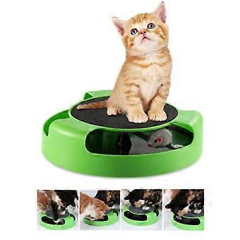 Chat Chaton Attraper La Souris Bouger Jouer Jouet Interactif En Peluche Griffe Griffe Tapis