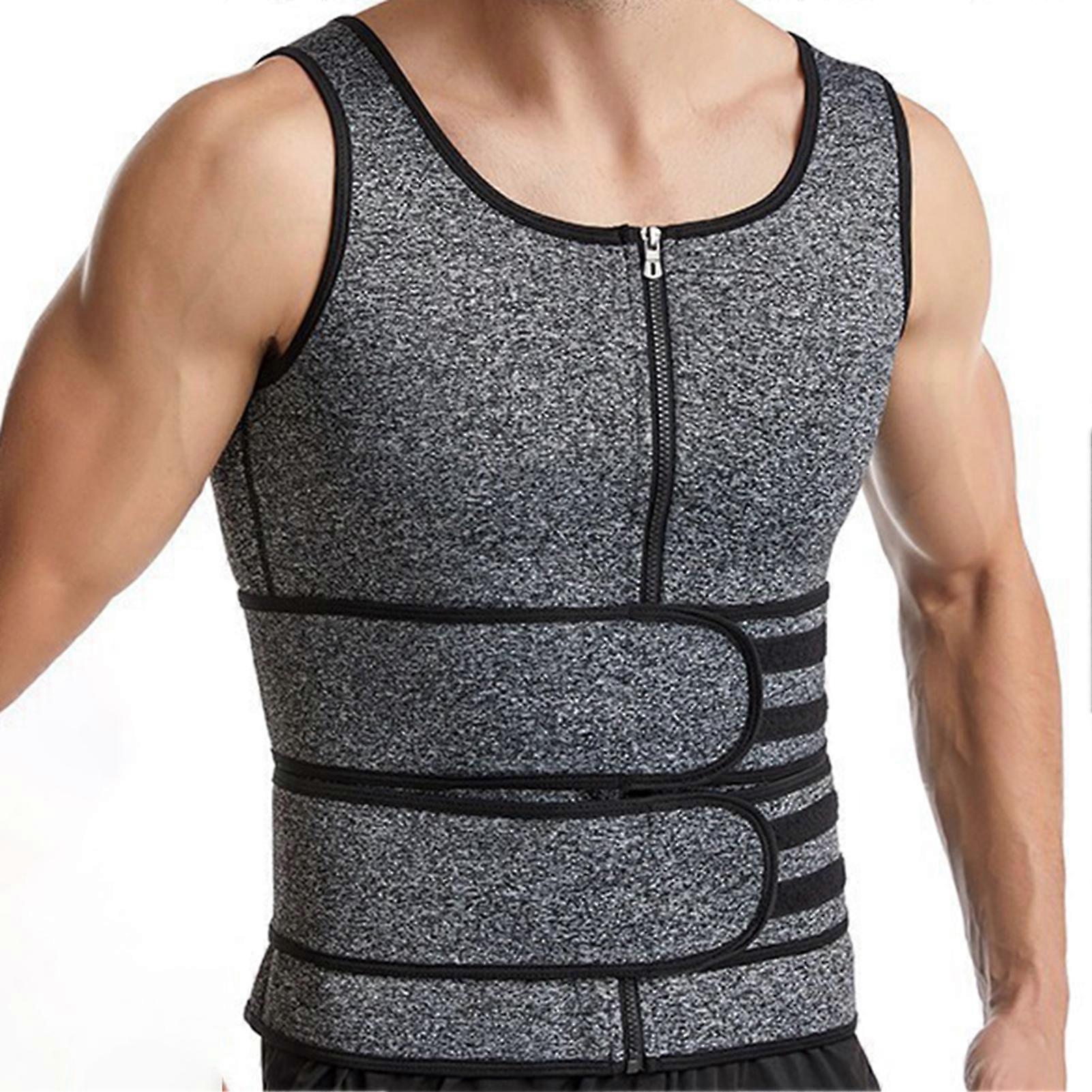 Sleeveless Shapewear for Men Comfortable Hot Sweat Waist Trainers for Indoor Outdoor