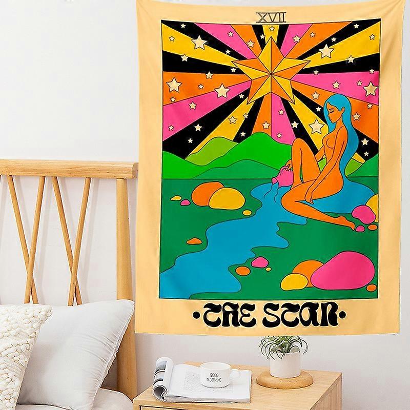 Boho Decorazione Home Decor Tarocchi Carta Arazzo Parete Appeso Luna Fase Mandala Tarocchi Carta Arazzi Camera da letto Sole Luna Decorazione da parete