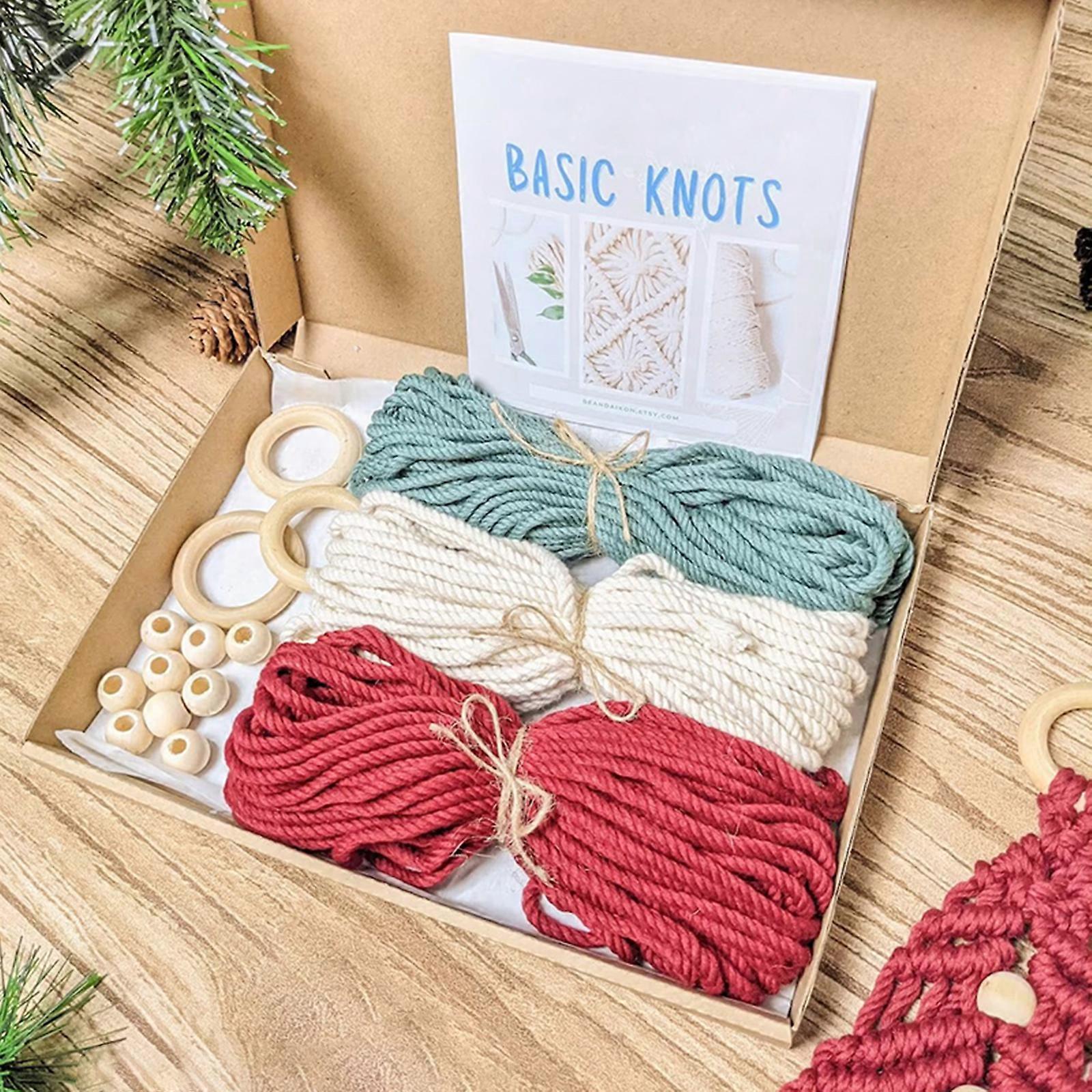 3 Pcs Christmas Tree Macrame Kit | Woven Macrame Christmas Trees Diy ...