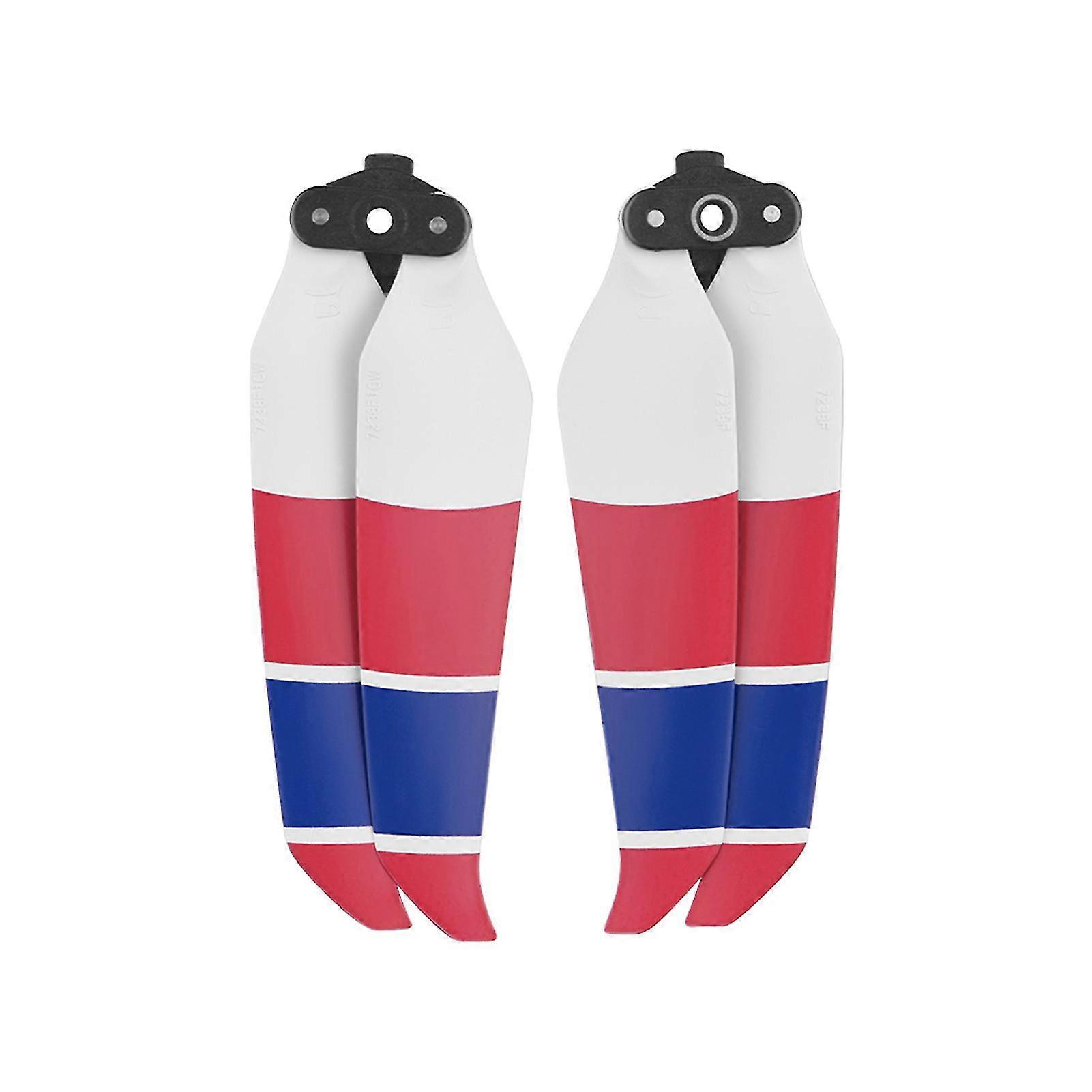 1 Pair Drone Blade Silent Low Noise Mini Portable Drone Propeller For Dji Air 2sRed Blue White
