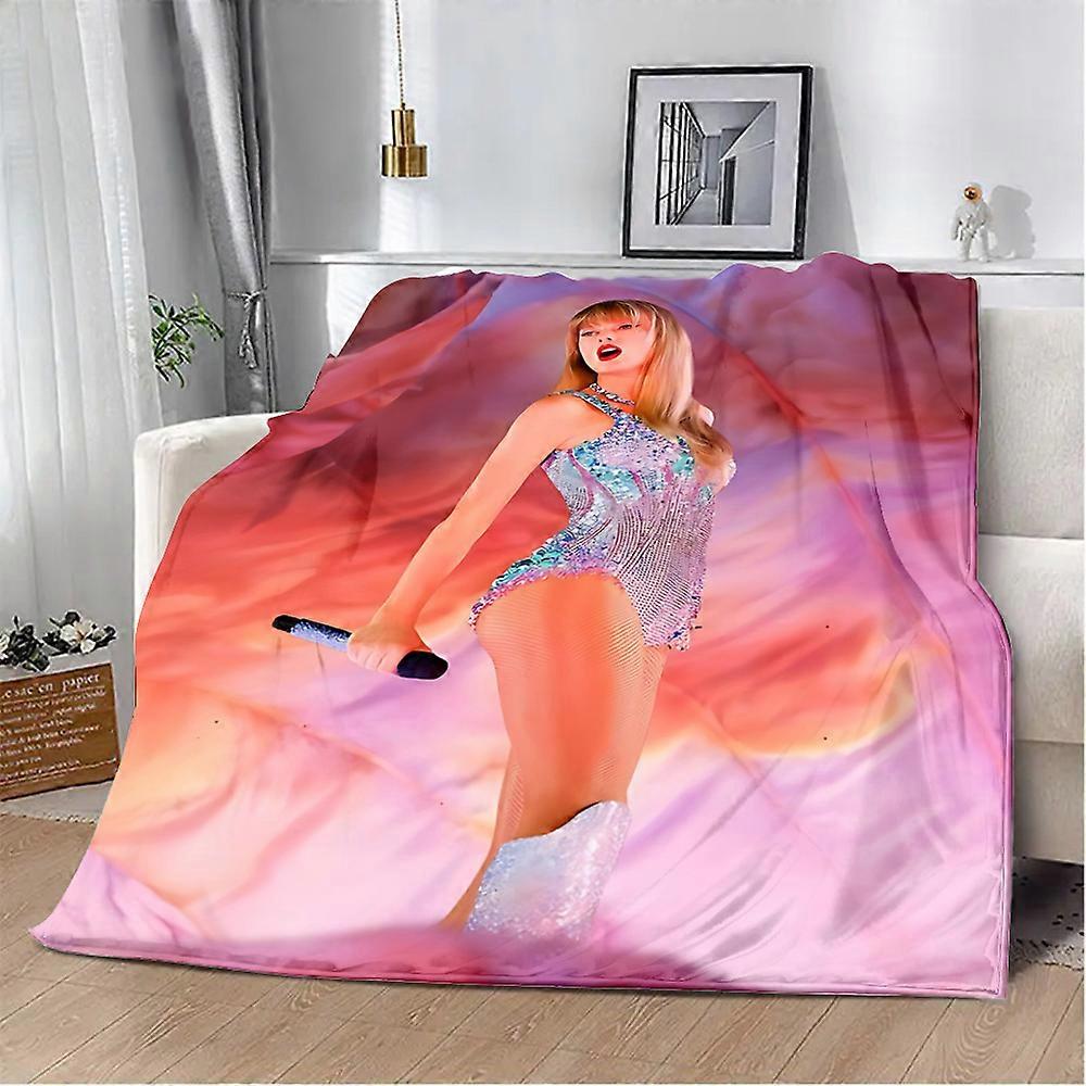 Sød tegneserie trykt tæppe picnic tæpper varmt tæppe bløde s-swifts behageligt tæppe hjem rejse fødselsdag t-taylors gave