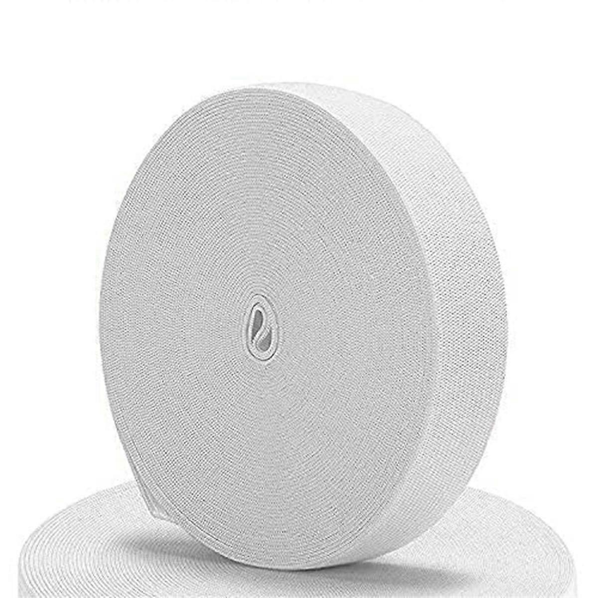 White Sewing Elastic Band 40M 3/4 Inch Knit Elastic Spool Heavy Stretch High Elasticity Strap Mater