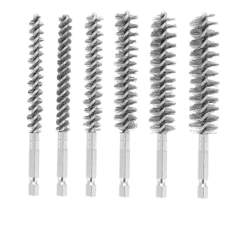 6 Pcs Wire Brushes for Drill,Stainless Steel Small Wire Brush in Different Sizes,for Cleaning,Clean