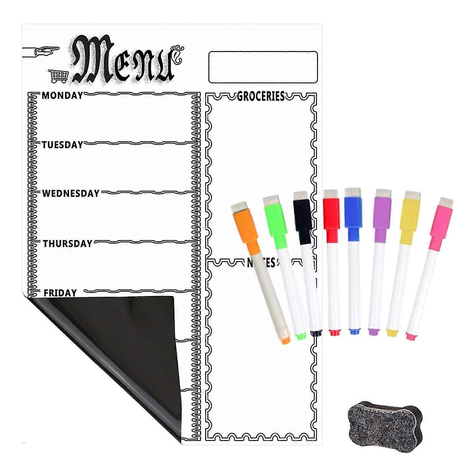 Magnetic Whiteboard Calendar Set Convenient to Use Multi-purpose Board for Kids Students Classroom