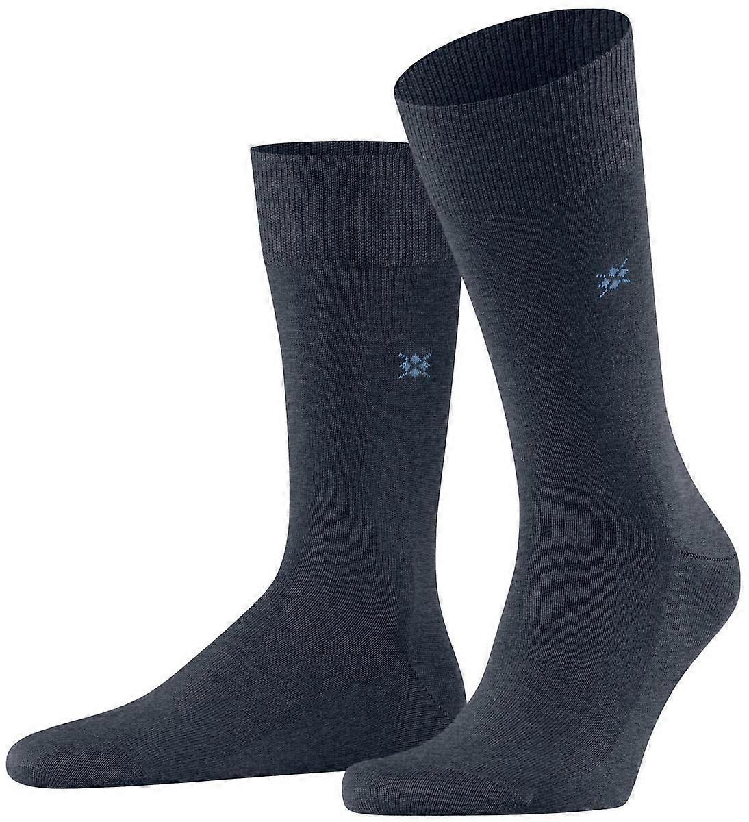 Burlington Leeds Socks - Dark Blue Mel