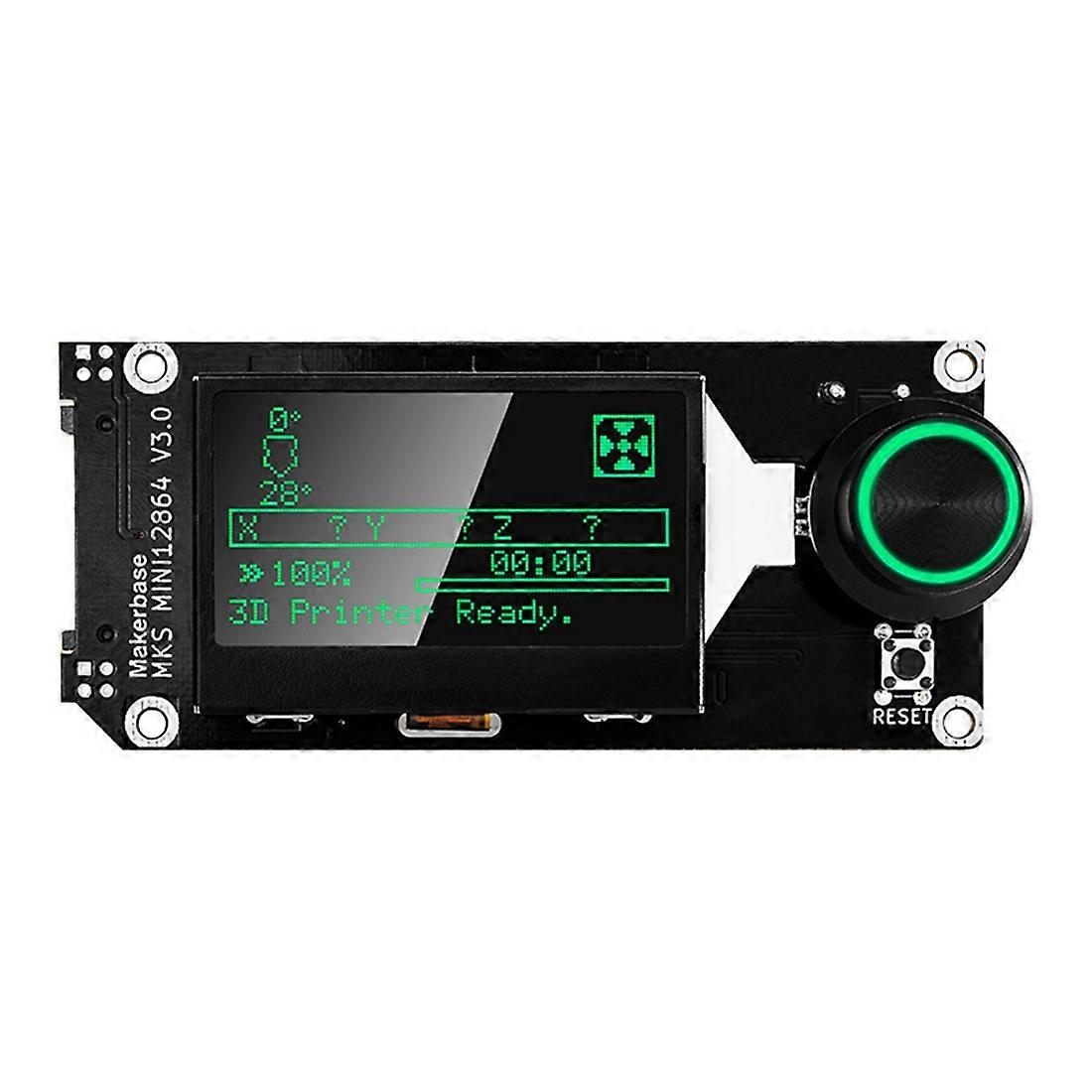 MKS Mini12864 V3 Aseta kortin sivu LCD älykäs näyttö 3D-tulostimen osat MKS Robin Nano V2 / 3 GenL Mini 12864: lle