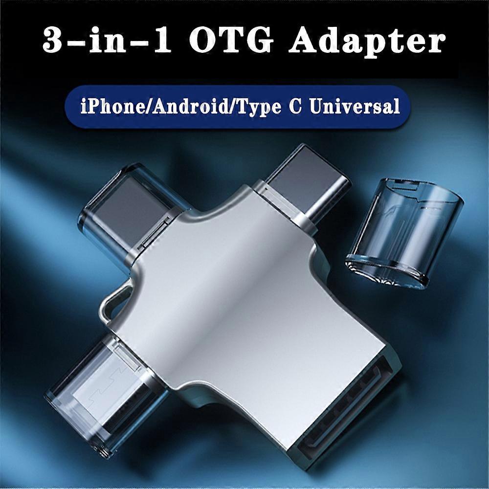 Three-in-one OTG adapter for Apple type-c Android phone external u disk
