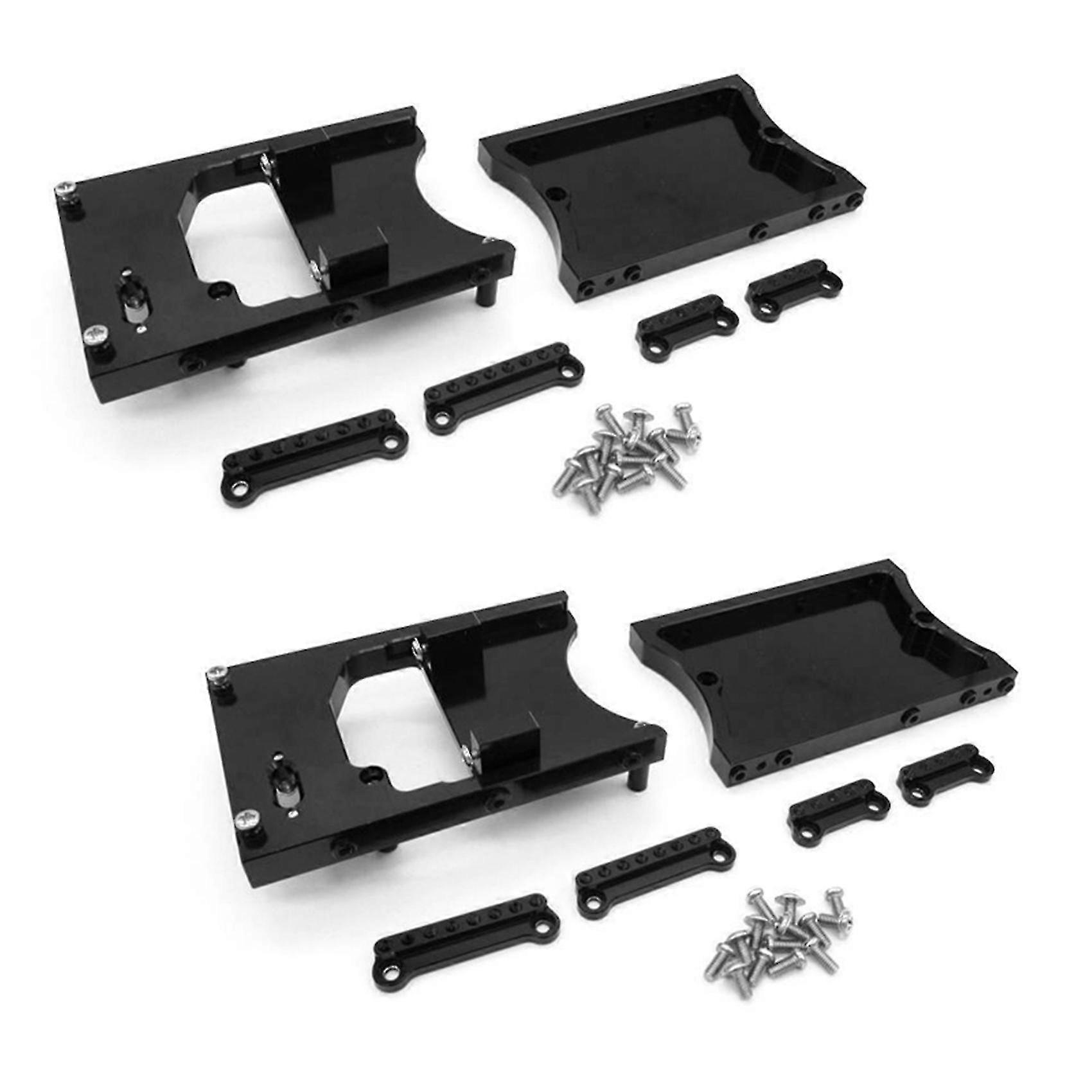 Steering Servo Fixed Bracket Beam For Mn D90 D91 1/12 Rc Car,black