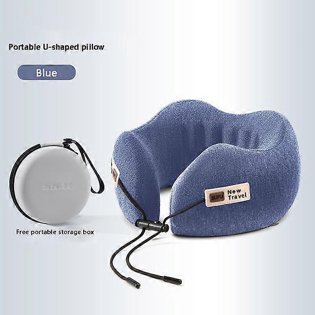 U Shaped Memory Foam Neck Travel Pillows Soft Slow Rebound Space Travel Pillows Sleeping Airplane Car Travel Pillows Cervical Healthcare Supply