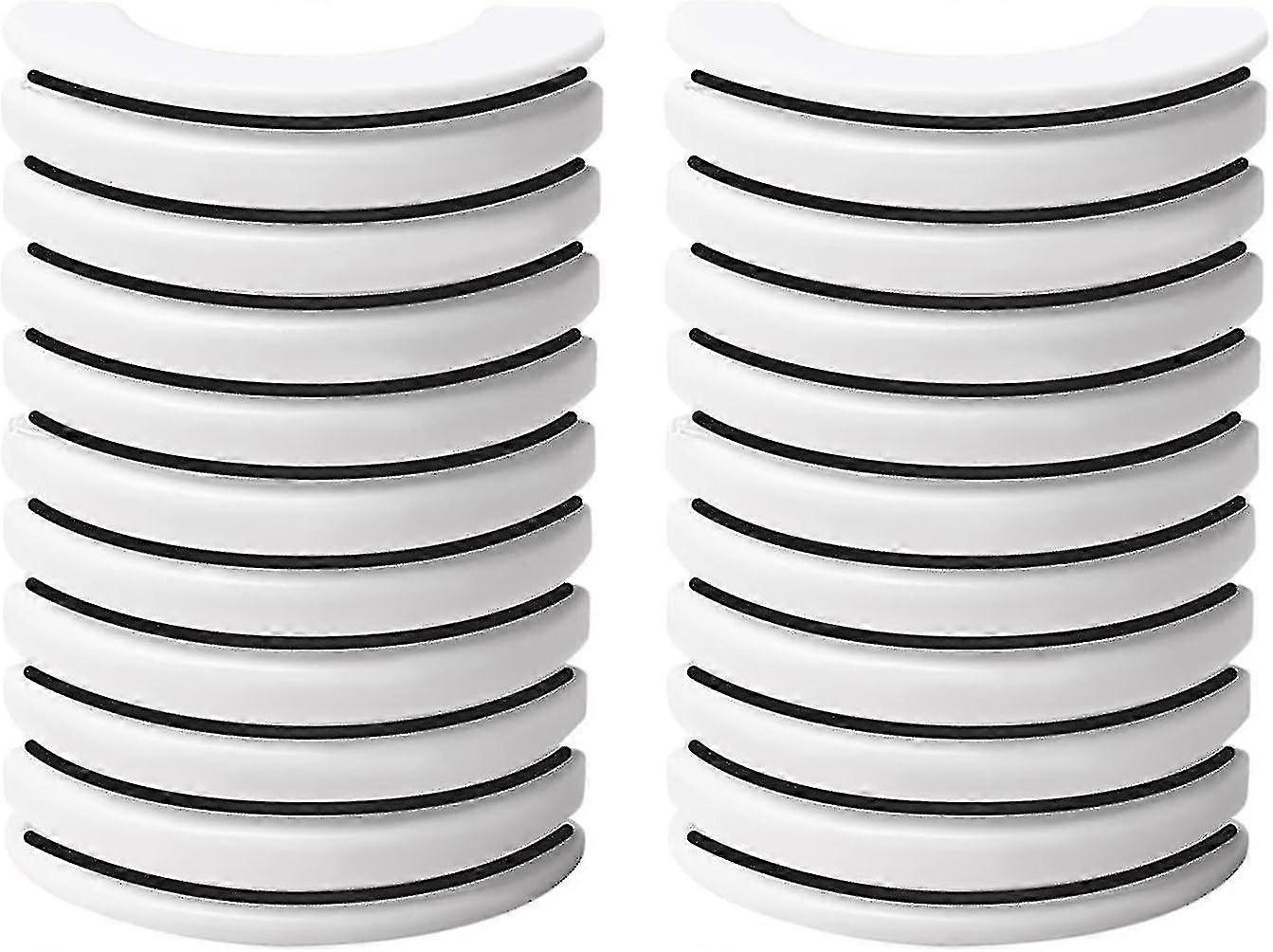 Replacement Tape Strips 20pcs,traceless Adhesive Strips For Self Adhesive Type 3d False Eyelashes Reusable,black