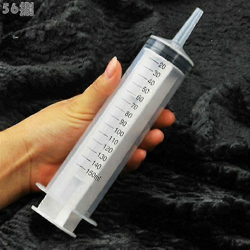 100-200ml Reusable Big Large Plastic Hydroponics Nutrient Measuring Syringe
