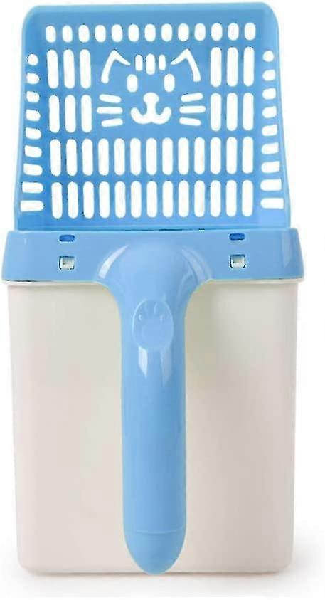 Cat Litter Shovel With Bracket Cat Cleaner Blue