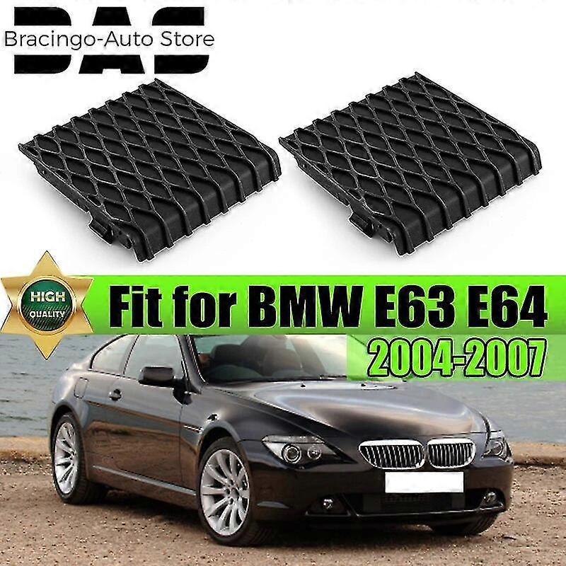 BMW E63 E64 6 Series Gloss or Matt Black Kidney Grilles