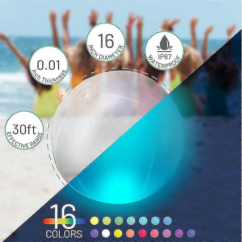 Ballon gonflable à LED 16 couleurs avec télécommande