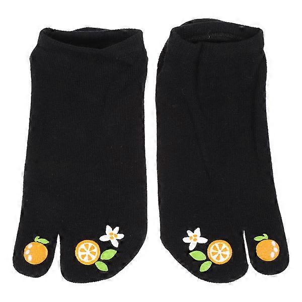 1 Pair of Cotton Two-toe Socks Comfortable Summer Socks Warm Split Toe Socks