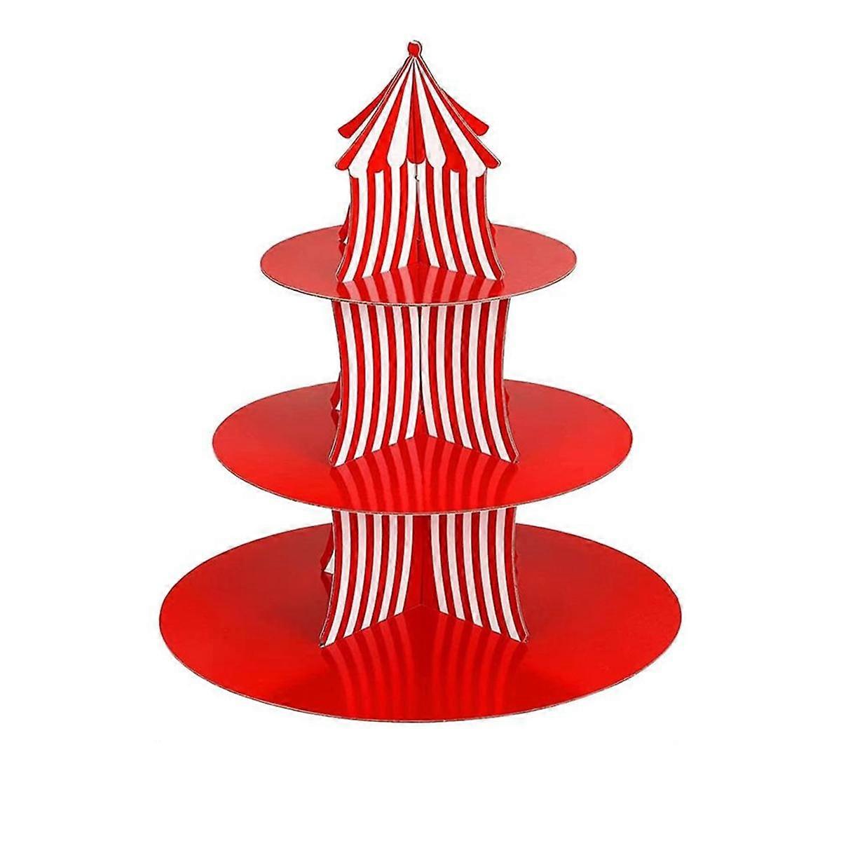 Cardboard Cupcake Stand Tiered Cake Stand Multipurpose Cardboard Cake Stand Practical Cake Tier Sta