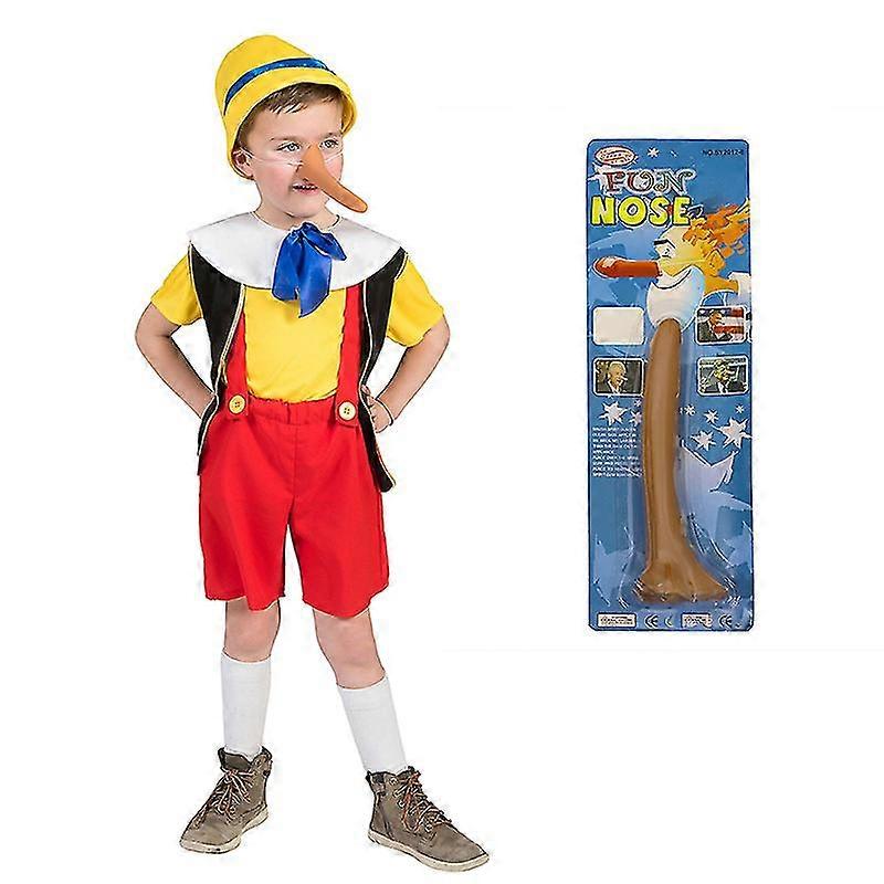 Unisex Girls Long Nose Pinocho Costume For Child Boys Halloween Pinocchio  Costume Kids Purim Carinval Outfit 2023 New Arrival
