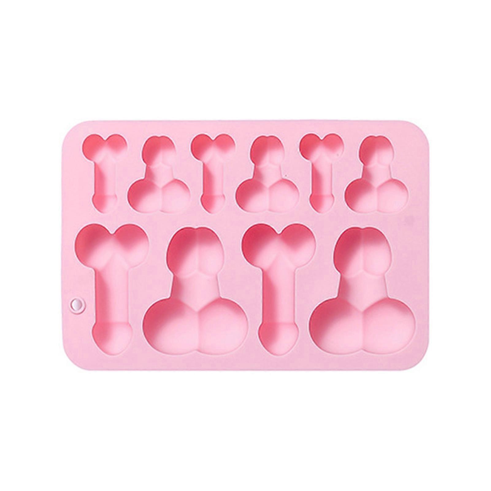 1Pc/2Pcs Ice Cube Tray DIY Chocolate Mold 10 Cavities Bone Shaped Silicone Baking Cake Candy Mold Jelly Cookie Mold Party Supplies