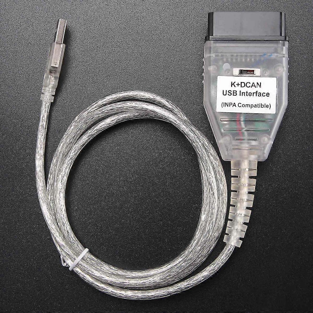Automotive Diagnostic Tool Cable K+dcan Usb Obd2 Interface Ft232rq Chip For E60 E83