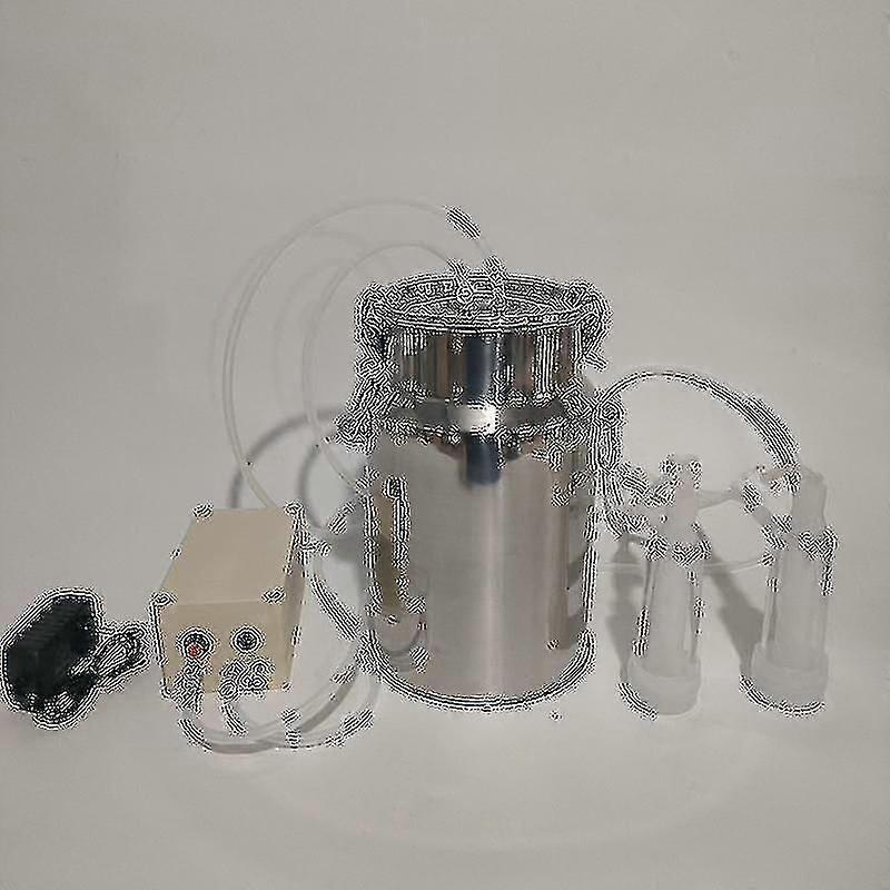 كهربائي ميلكر 7 لتر مضخة فراغ كهربائية آلة حلب الماعز 304 الفولاذ المقاوم للصدأ دلو الحليب آلة حلب البقر لماشية الماعز البقر S (لنا التوصيل