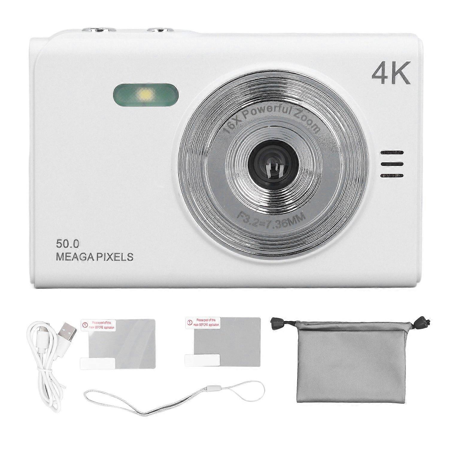 Digital Camera 50MP Support 128GB Memory Card Multiple Zoom Mirrorless Camera 2.88in TFT Screen Anti